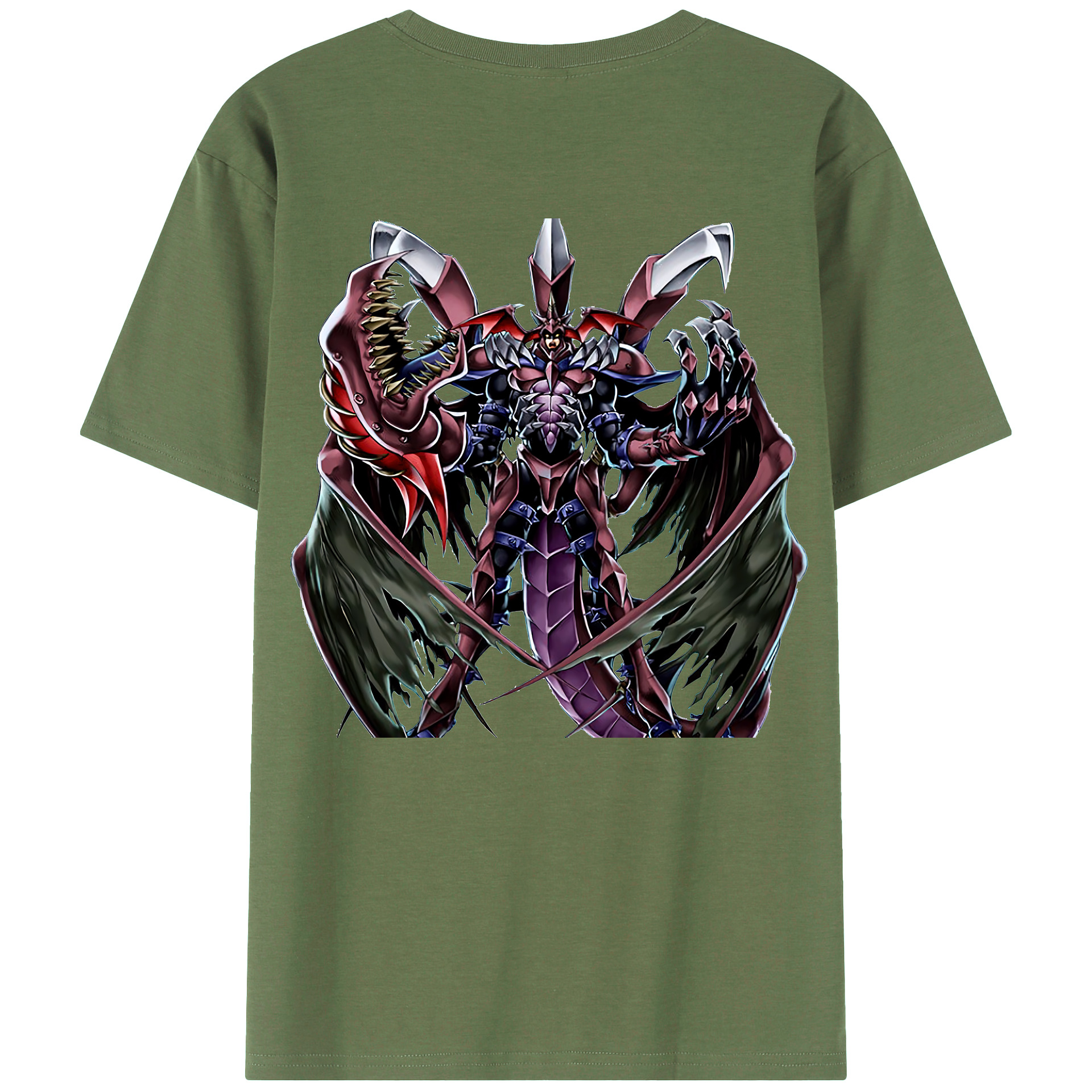 （画像用） 遊☆戯☆王 Yu-Gi-Oh! 綿100％ メンズ半袖Tシャツ（バックプリント） 通気性